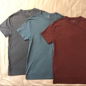 3 J Crew Men’s Slim Broken In T Shirts Sz Med